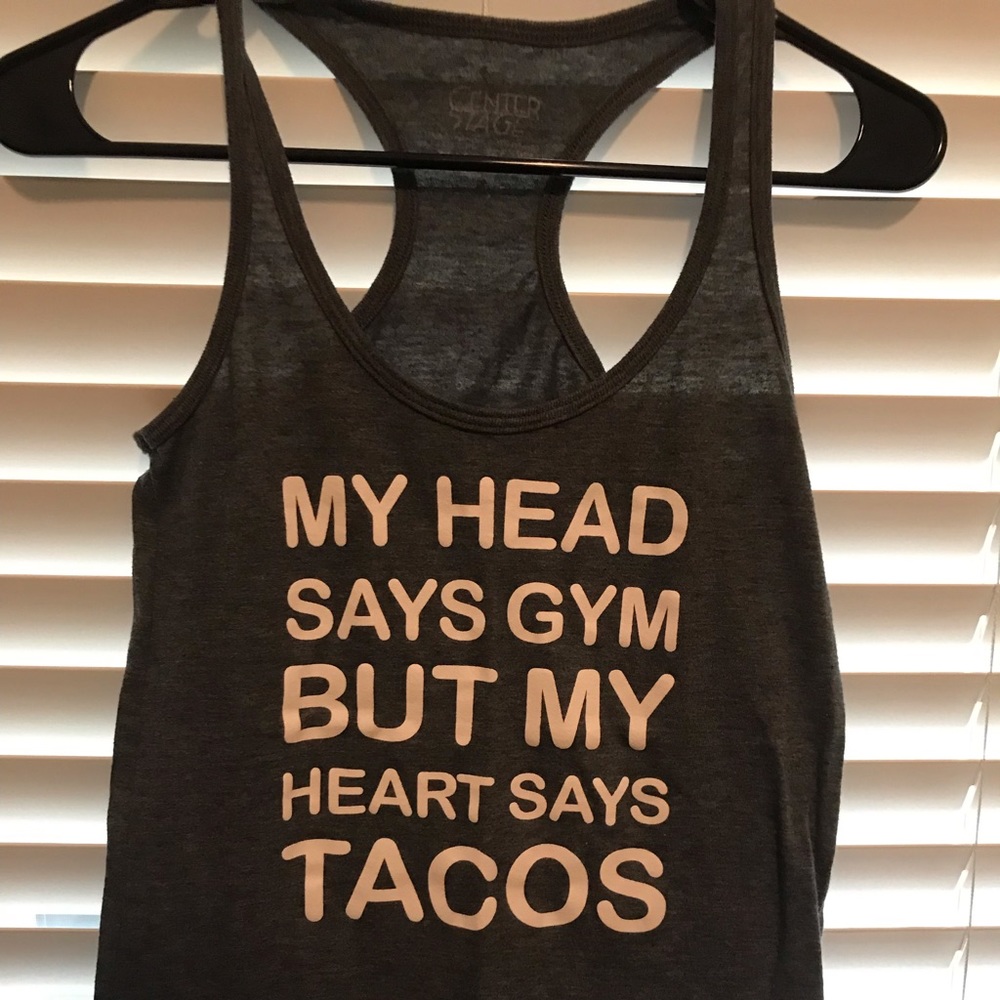 Racer back tank top